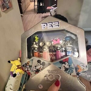 Disney PEZ Dispenser Collection - Silver, Pink, Blue